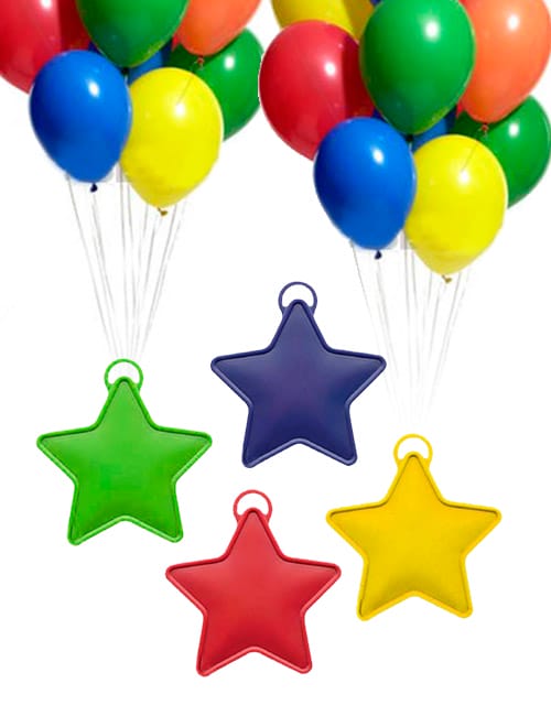 Pesos para Globos Estrellas de Colores