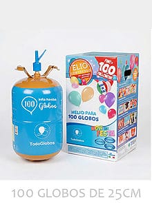 helio desechable para el inflado d e100 globos de 25cm
