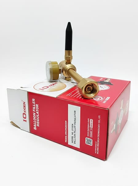 Boquilla de inflado de globos para botellas de helio de rosca