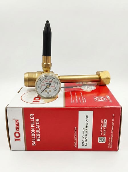 Boquilla de inflado para botellas de helio retornables