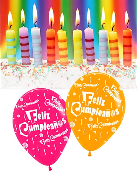 Globos Fiestas Feliz Cumpleaños