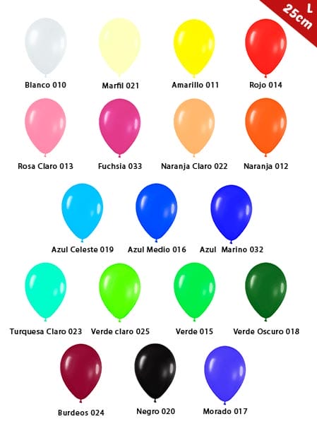 Globos Personalizados Latex 25 cm