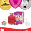 Pack Bautizo +: Globo Poliamida Personalizado 1 TINTA + Helio Maxi