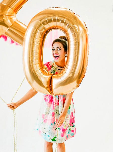 Numeros Globos Doradas y Plata 86 cm