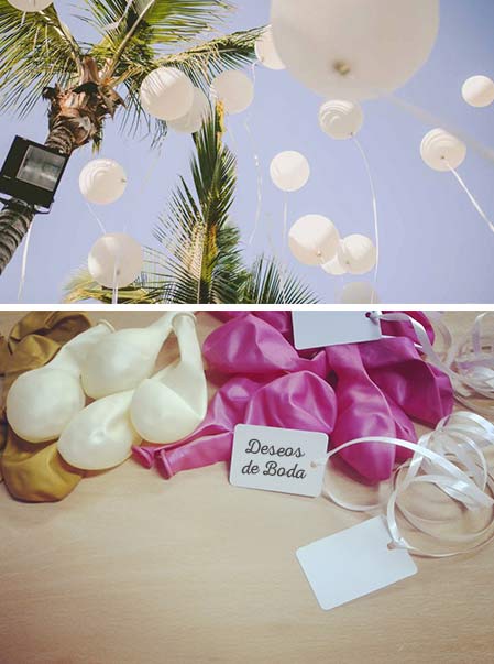 Suelta 100 Globos Boda con Tarjeta Deseo y helio