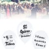 10 Globos Bodas 3 Diseños Vivan los Novios, Si quiero y Que sean Muy Felices