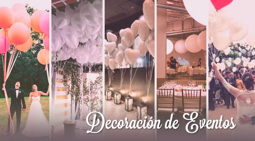 DECORACION DE BODAS Y CELBRACIONES CON GLOBOS